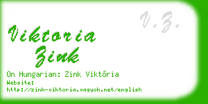viktoria zink business card